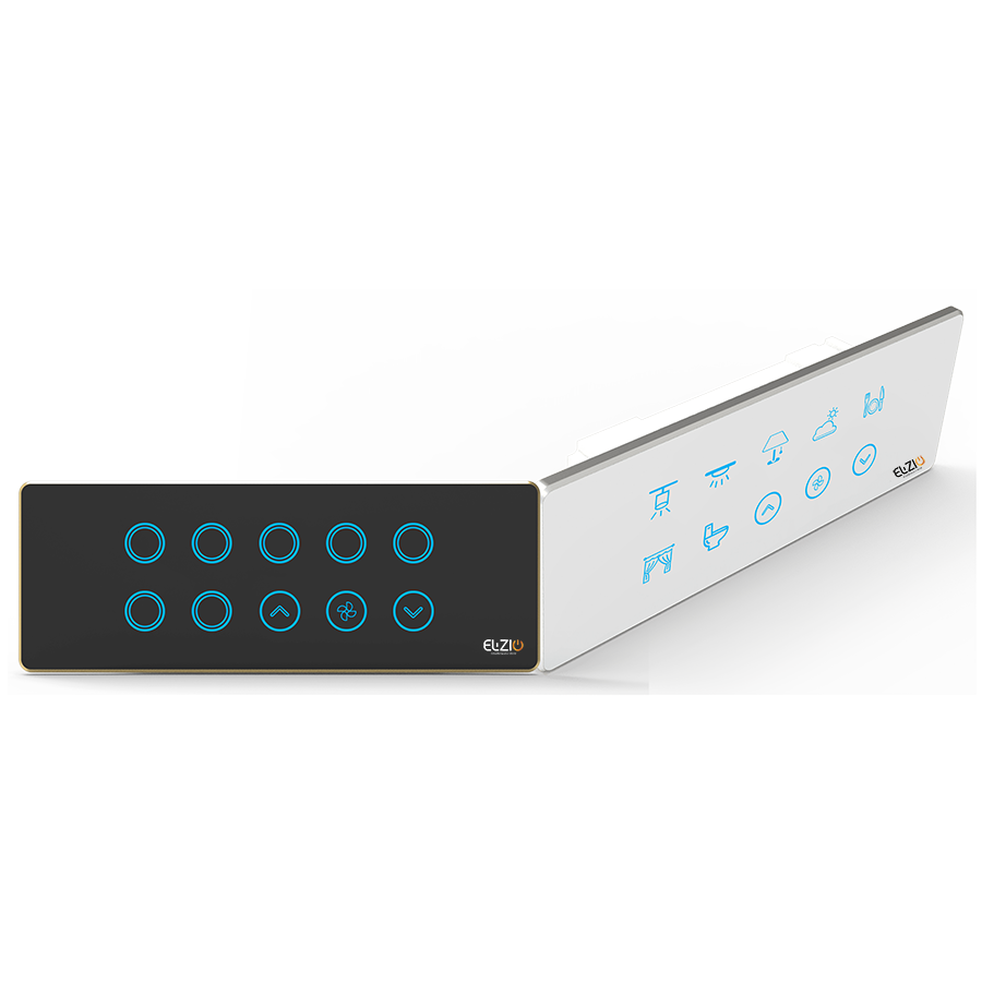 Luxeray ZigBee 7 ON/OFF or Scene Switch + 1 Fan Glass Panel Touch – 6M Size (7+1+0)